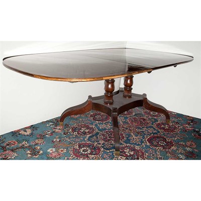 Lot 263 - Regency Style Mahogany Dining Table With two...