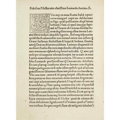 Lot 144 - DION CHRYSOTOMUS Oratio ad Iliensis... Venice:...