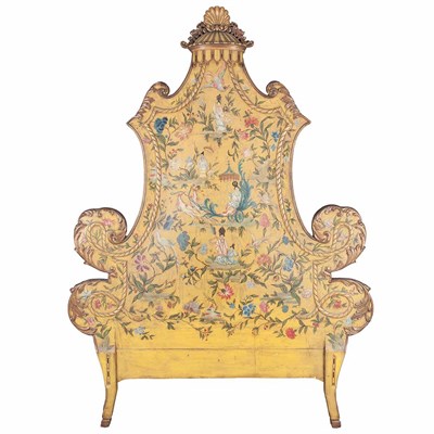 Lot 408 - Venetian Style Painted Bedstead 20th Century...