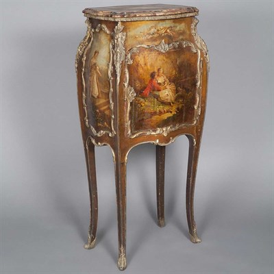 Lot 547 - Vernis Martin Style Metal Mounted Painted...