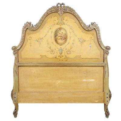 Lot 537 - Pair of Louis XVI Style Painted Twin Bedsteads...
