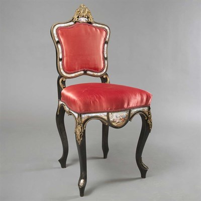 Lot 377 - Napoleon III Gilt-Metal Mounted and Enameled...