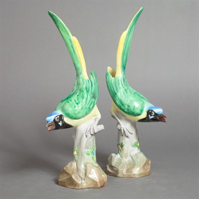 Lot 224 - Pair of English Porcelain Figures of Birds...