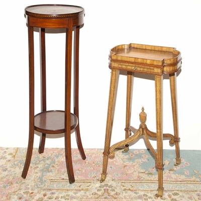 Lot 326 - Two Georgian Style Mahogany Plant Stands...