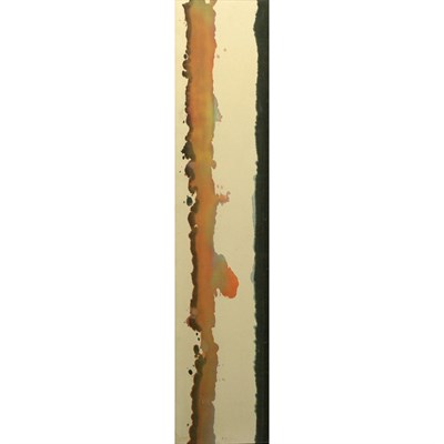 Lot 27 - 20th Century School Abstract Oil on unprimed...
