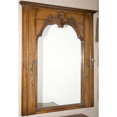 Lot 199 - Provincial Rococo Style Walnut Mirror Height...