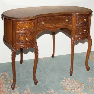 Lot 219 - Provincial Louis XV Style Mahogany Desk Height...