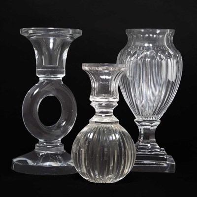 Lot 253 - Group of Six Glass Tables Articles Height of...