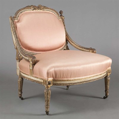 Lot 554 - Louis XVI Style Carved and Painted Dressing...