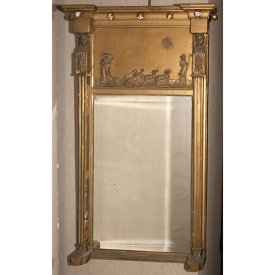 Lot 143A - American Gilt-Wood Mirror 19th Century Height...