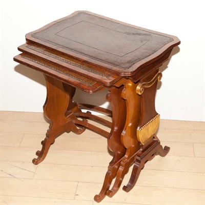 Lot 490 - Nest of Three Regency Style Parcel Gilt...