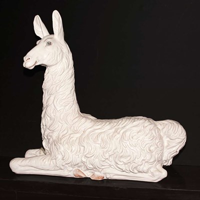 Lot 130 - Ceramic Figure of a Llama Height 27 inches,...