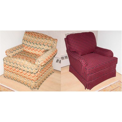 Lot 163 - Two Upholstered Club Chairs