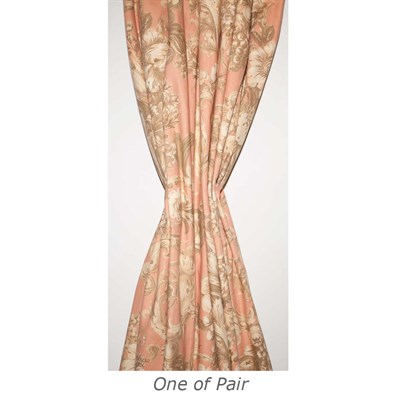 Lot 524 - Pair of Curtain Panels Height 8 feet 6 inches;...