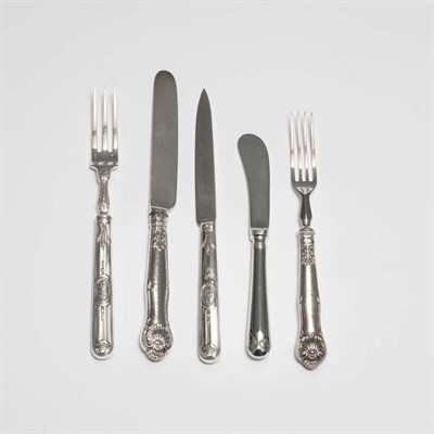 Lot 385 - Group of Silver and Silver Handled French and...