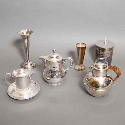 Lot 411 - Group of Silver Plated Table Articles