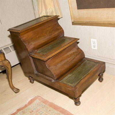 Lot 186 - Regency Style Mahogany Library Steps Height 24...