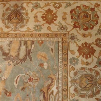 Lot 589 - Indian Carpet India, contemporary The celadon...