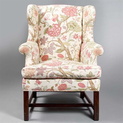 Lot 514 - George III Mahogany Wing Chair