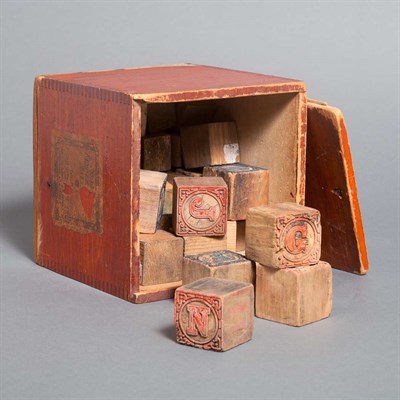 Lot 376 - Group of Wood Child's Blocks