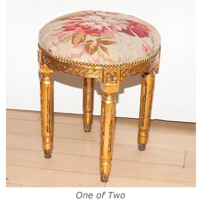 Lot 540 - Two French Style Stools Height of taller 19...