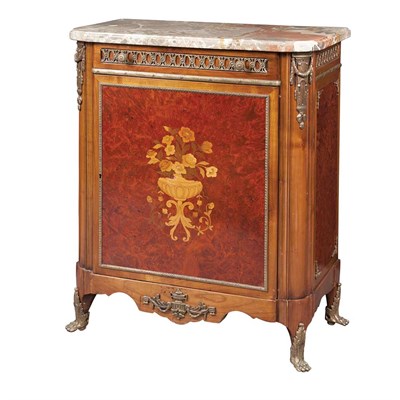 Lot 529 - Louis XVI Style Gilt-Metal Mounted Marquetry...