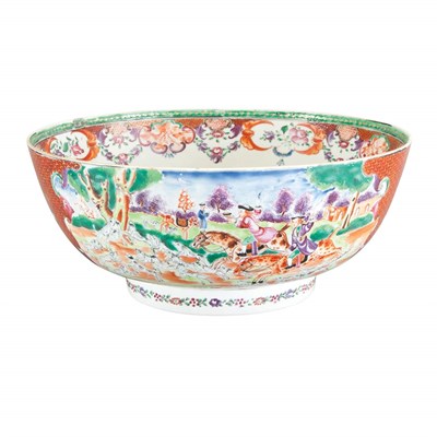 Lot 510 - Chinese Export Famille Rose Porcelain Bowl...