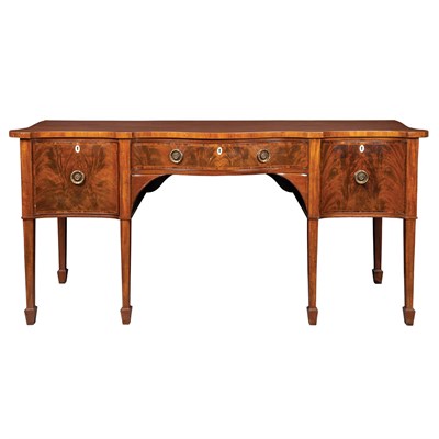 Lot 300 - George III Line Inlaid Mahogany Sideboard Late...