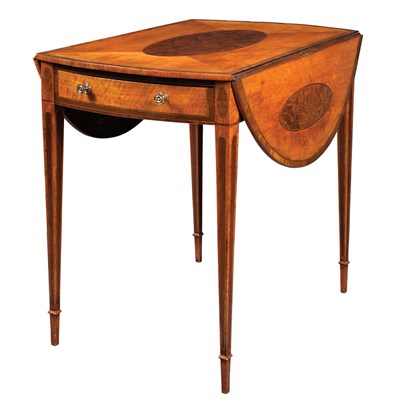 Lot 302 - George III Field Maple, Satinwood and Mahogany...