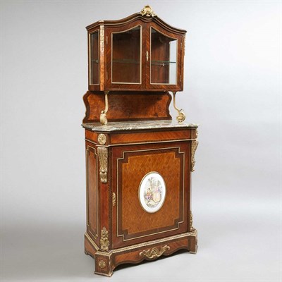 Lot 645 - Louis XVI Style Gilt-Bronze and Porcelain...