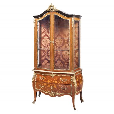 Lot 652 - Louis XV Style Gilt-Metal Mounted Marquetry...