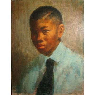 Lot 18 - Ernest Crichlow American, 1914-2005 Portrait...