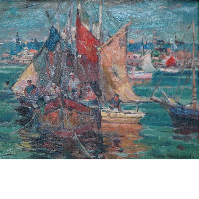 Lot 17 - Antonio Cirino American, 1889-1983 Fishing...
