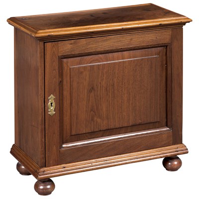 Lot 493 - Queen Anne Style Walnut Valuables Chest The...
