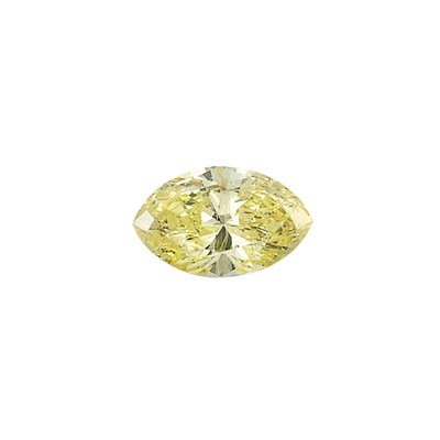 Lot 488 - Unmounted Fancy Yellow Diamond