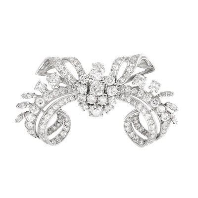 Lot 55 - Platinum and Diamond Slide