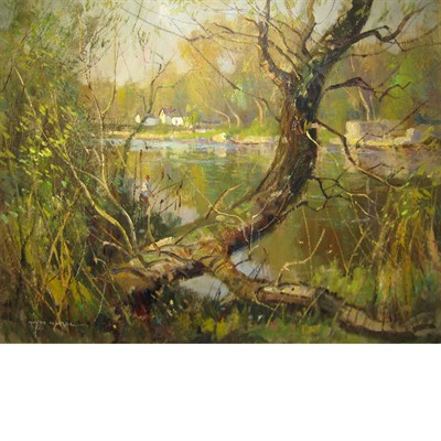 Lot 75 - Wayne Beam Morrell American, b. 1923 Fisherman...