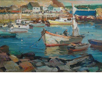 Lot 90 - Antonio Cirino American, 1889-1983 Fisherman...