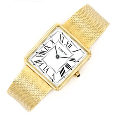 Lot 810 - Gold Wristwatch, Tiffany & Co.