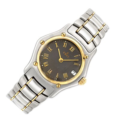 Lot 338 - Lady's Stainless Steel and Gold '1911' Wristwatch, Ebel