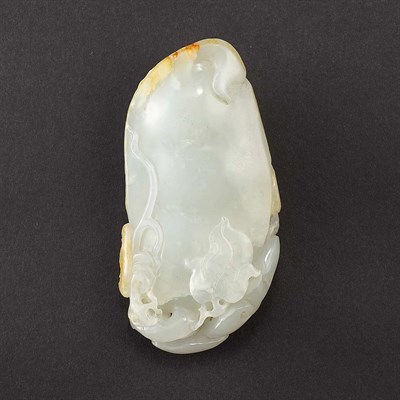 Lot 231 - Chinese Black and White Jade Carving Late Qing...