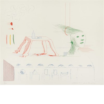 Lot 56 - David Hockney A MOVING STILL LIFE (S.A.C. 216)...