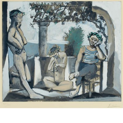 Lot 106 - After Pablo Picasso [BACCHANALE] Color...