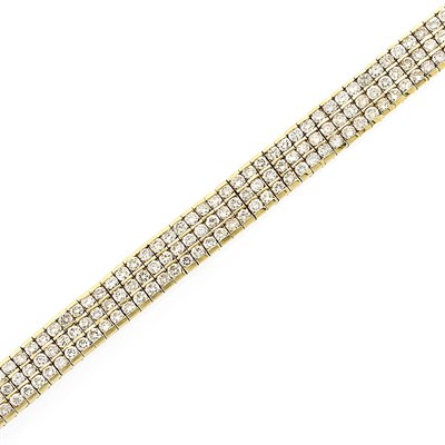 Lot 149 - Gold and Diamond Bracelet