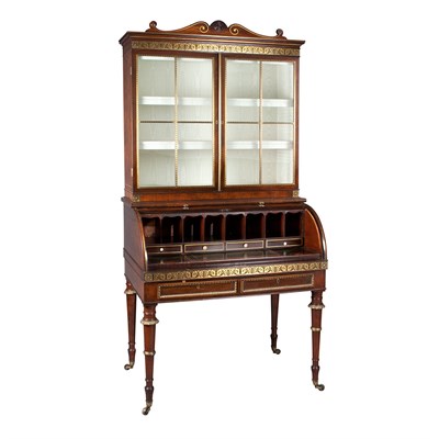 Lot 125 - Regency Gilt-Metal Mounted Brass Inlaid...