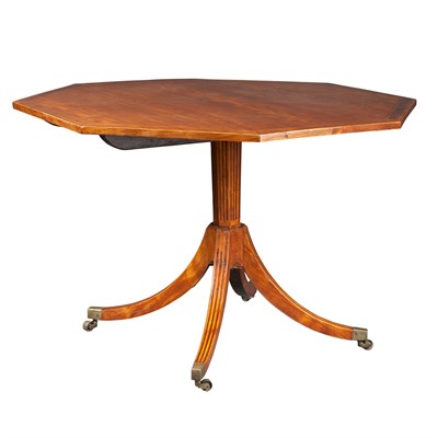 Lot 394 - George III Satinwood and Fruitwood Tilt-Top...