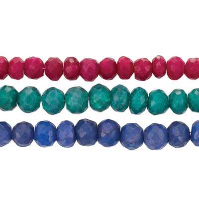 Lot 352 - Three Indian Colored Stone Bead Necklaces
