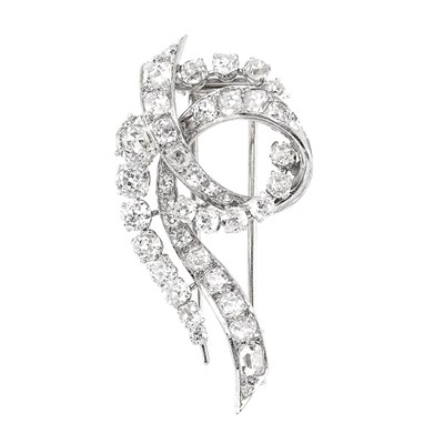 Lot 471 - Diamond Clip-Brooch, Mauboussin