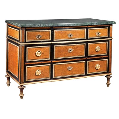 Lot 150 - Louis XVI Gilt-Bronze Mounted Part Ebonized...