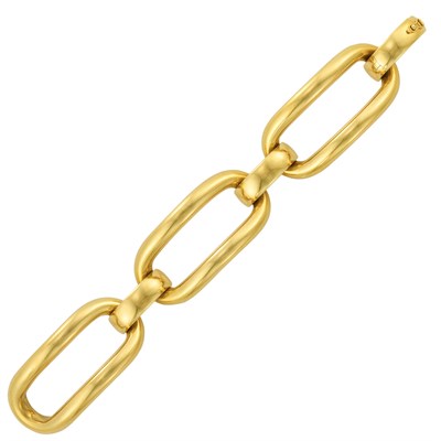 Lot 296 - Gold Link Bracelet